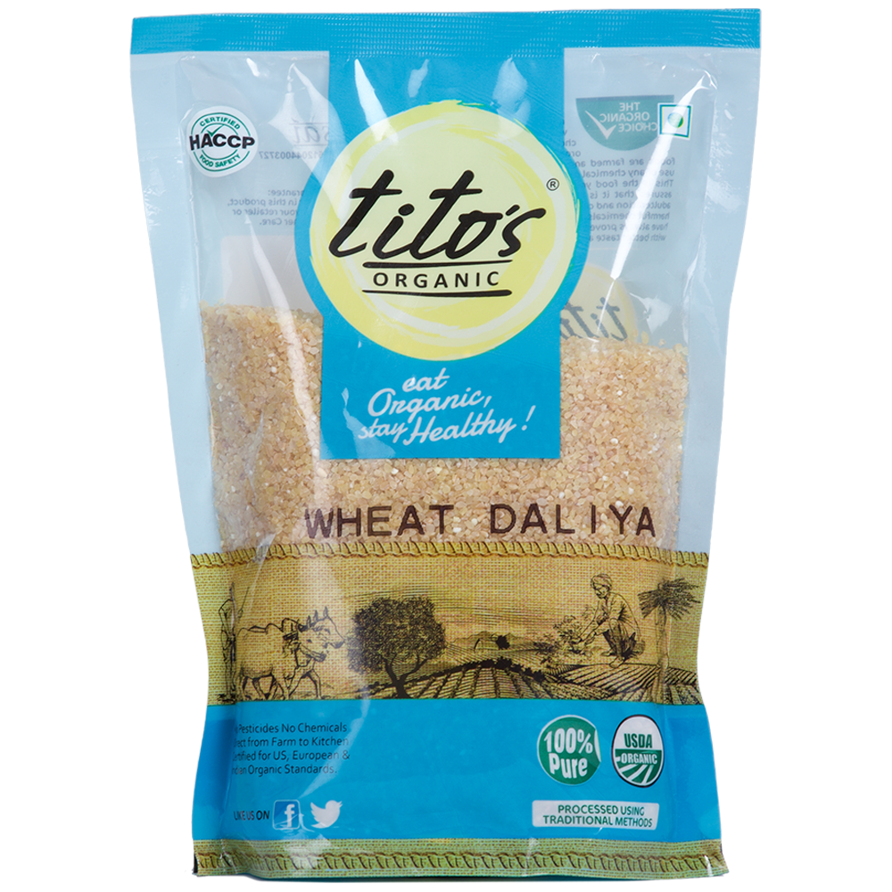 Tito's Organic Wheat Daliya - 500g