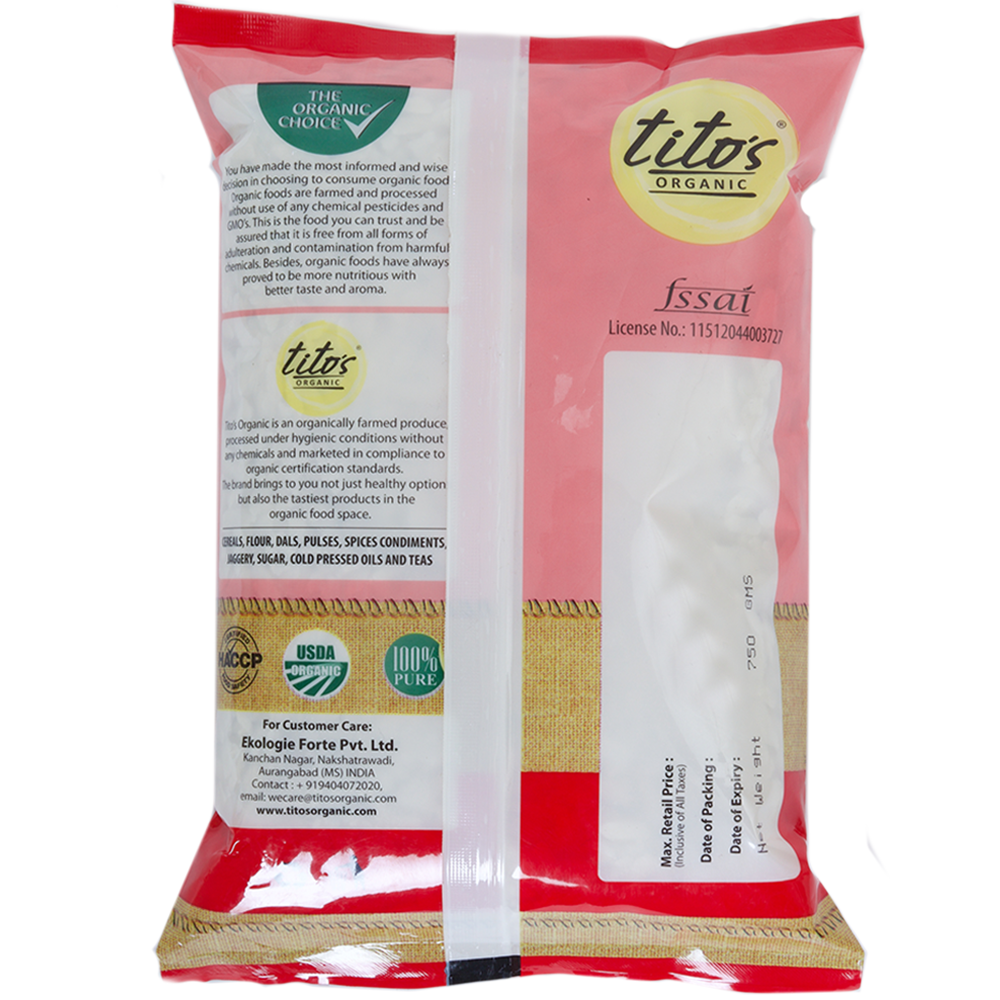 Tito's Organic Free White Poha  - 750g