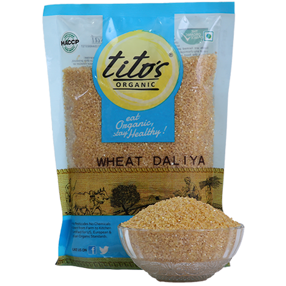 Tito's Organic Wheat Daliya - 500g