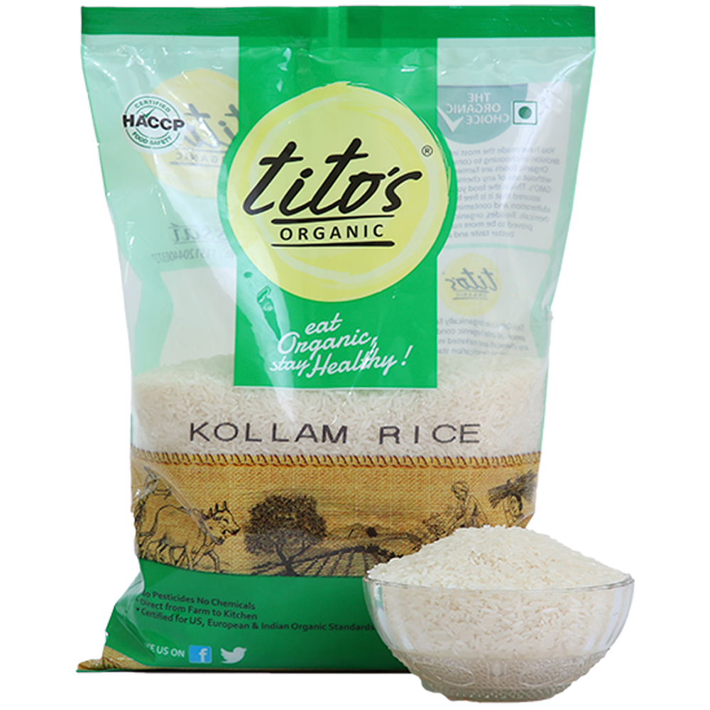 Titos Organic Kollam Rice - 1kgs
