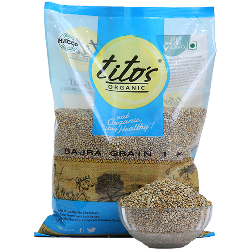 Tito's Organic Whole Bajra Grain - 1kgs