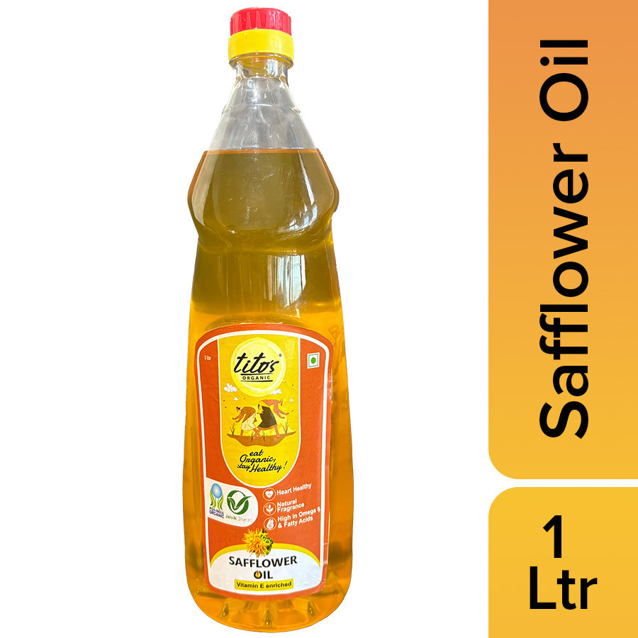 Tito's Organic Safflower Oil - 1 Ltr
