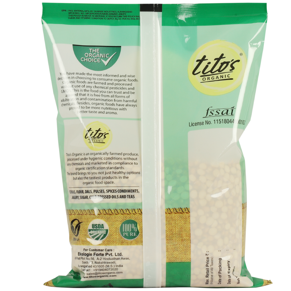 Tito's Organic Chana Dal - 1kgs