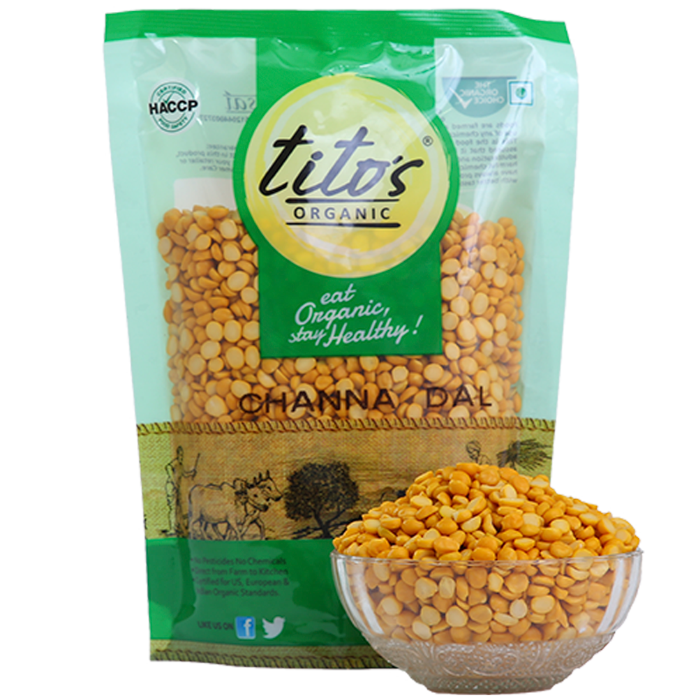 Tito's Organic  Chana Dal - 500g