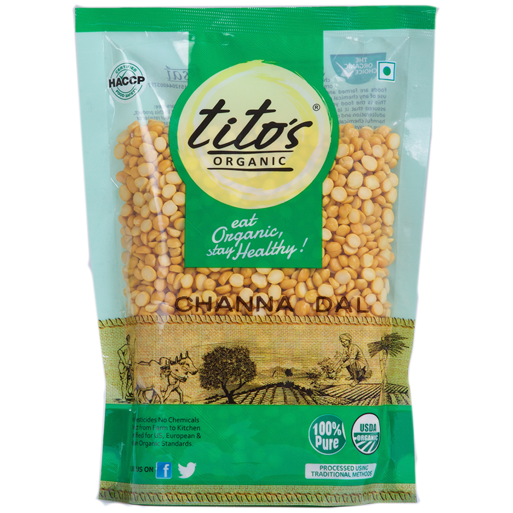 Tito's Organic  Chana Dal - 500g