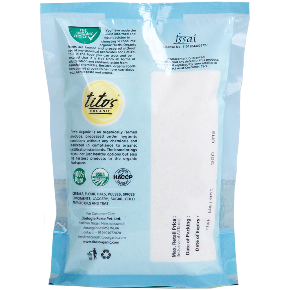 Tito's Organic Suji Rawa - 500g