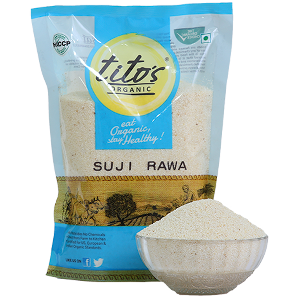 Tito's Organic Suji Rawa - 500g