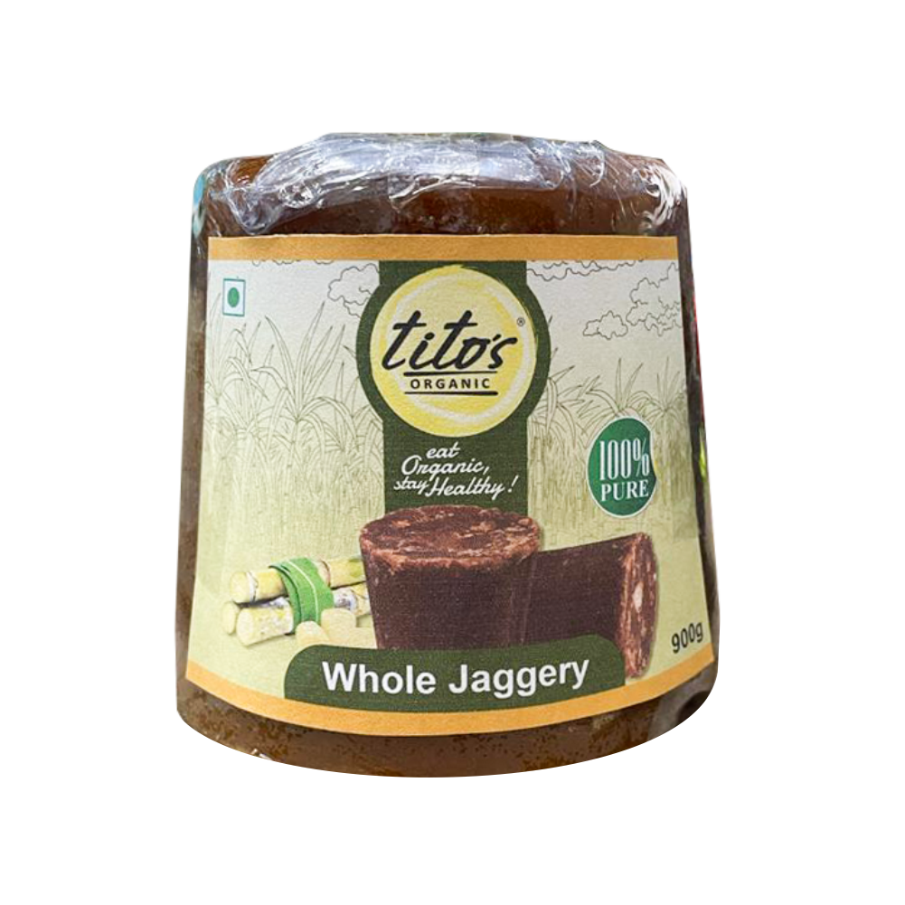 Tito's Organic Whole Jaggery - 1kg