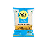 Tito’s Organic Bajra Flour 1 kg front pack of pearl millet flour available from Milawat Free.