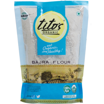 Picture of Tito's Organic Bajra Flour | 500 gms | Pack Of 4 