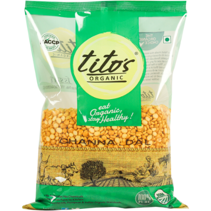 Picture of Tito's Organic Chana Dal | 1 kg | Pack Of 2