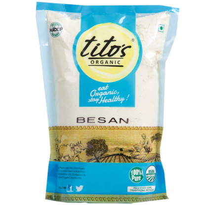 Picture of Tito's Organic Besan  | 500 gm | Pack Of 2 