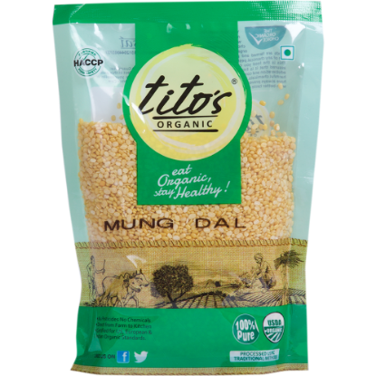 Picture of Tito's Organic Mung Dal | 500 gm | Pack Of 2