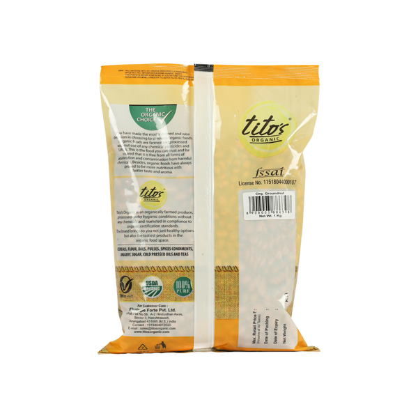 Tito's Organic Groundnuts - 1kgs