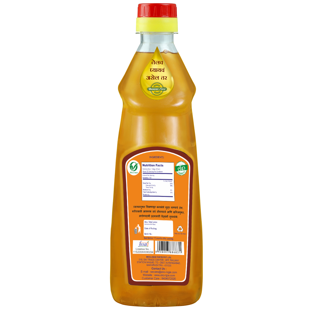 मिलावत मुक्त तिल का तेल - 500 एमएल