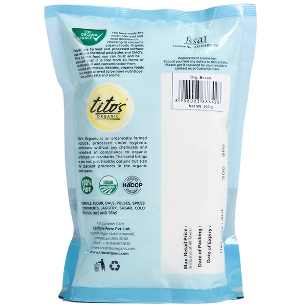 Tito's Organic Besan Atta -  500g