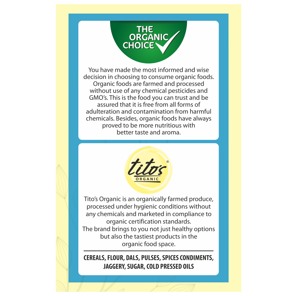 Tito’s Organic Jowar Grain – 1 kg