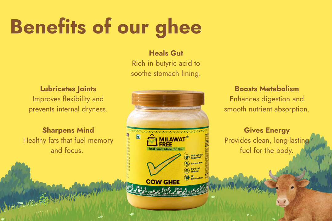 Benefits of Milawat Free Cow Ghee