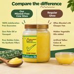 Compare Milawat Free Cow Ghee with Regular Ghee