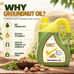 Milawat Free Groundnut Oil 5 Litre pack with vitamin E, omega 3 and omega 6