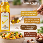 Milawat Free Groundnut Oil recipe uses for cooking, marinades, pickles and salad dressing