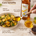 Milawat Free Mustard Oil 1 Litre for traditional Indian recipes and pickles