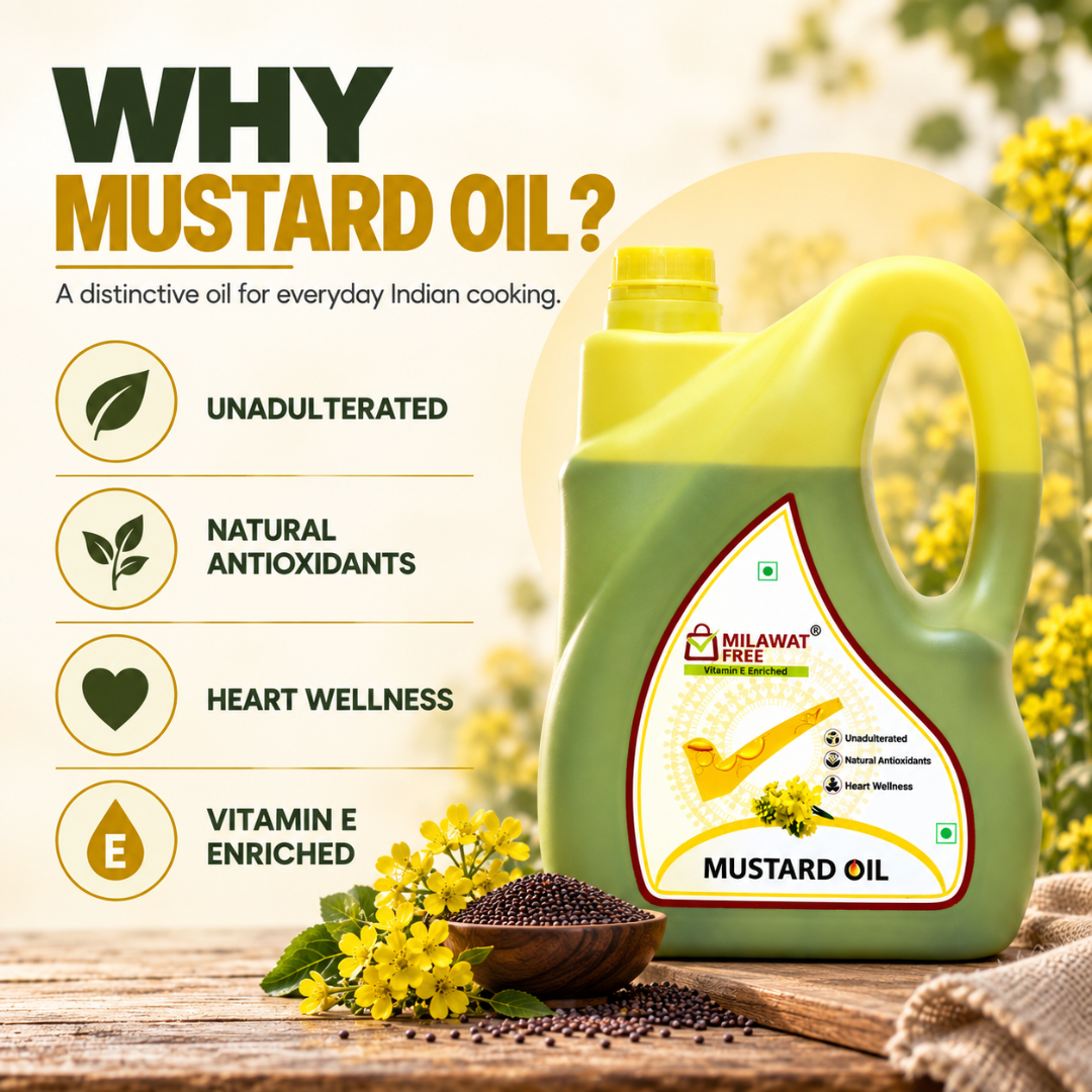 Milawat Free Mustard Oil 5 Litre benefits for everyday cooking
