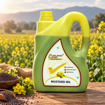 Milawat Free Mustard Oil 5 Litre with mustard seeds