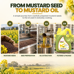 From mustard seeds to Milawat Free Mustard Oil 5 Litre