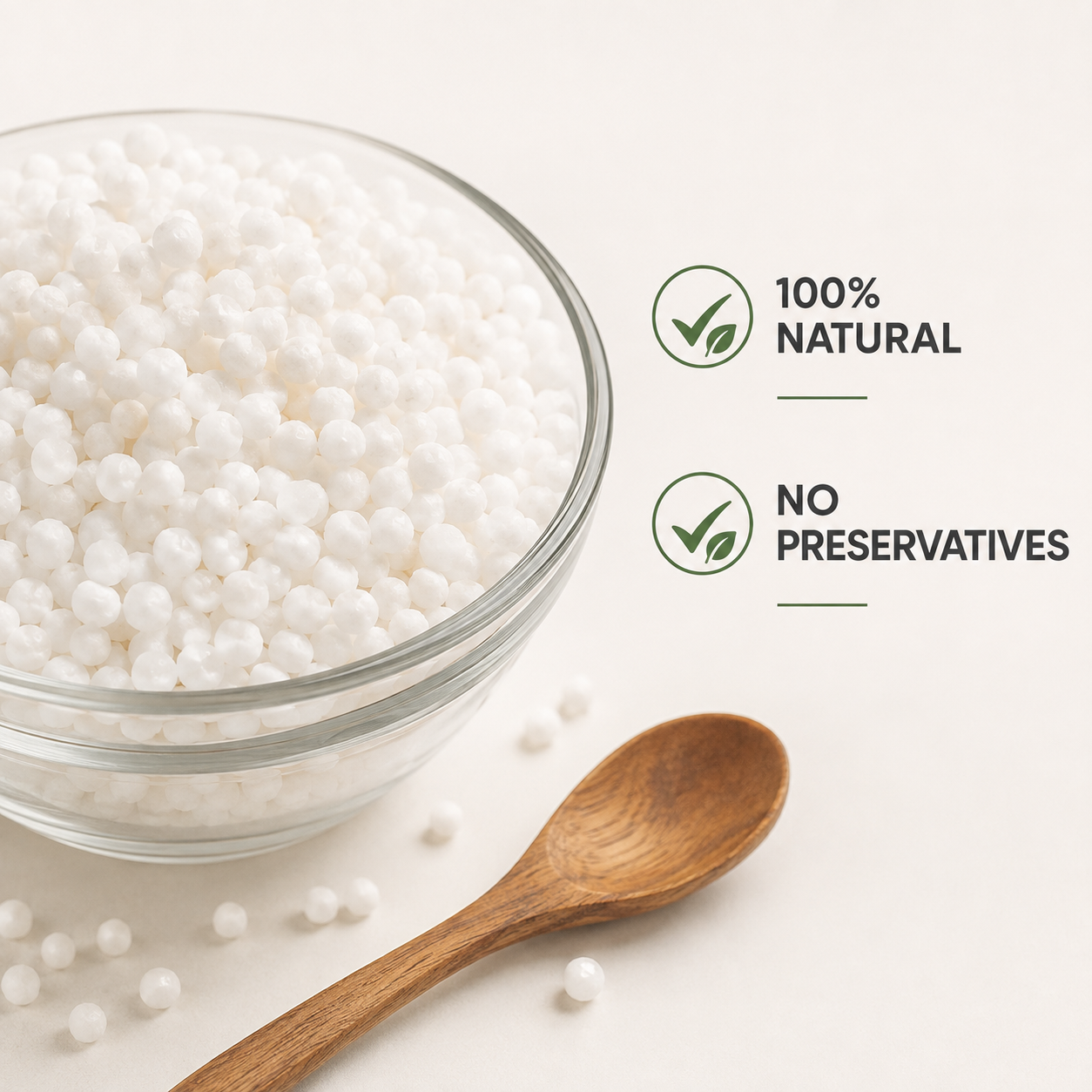 Milawat Free Sabudana made with natural white tapioca pearls