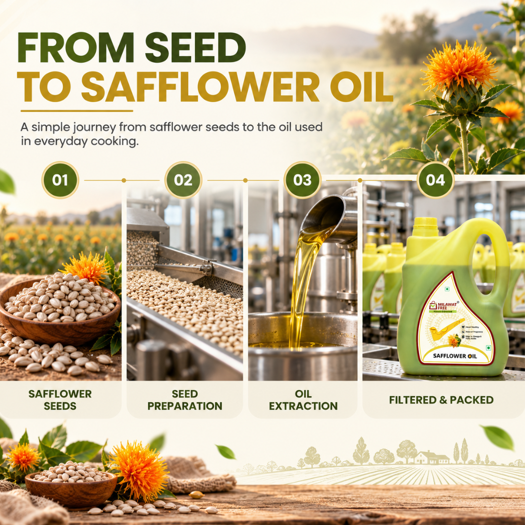 Milawat Free Safflower Oil nutrition facts and vitamin E information