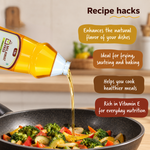 Milawat Free Sunflower Oil 1 Litre recipe uses for frying, sautéing and baking