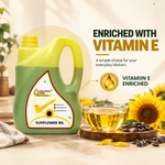 Milawat Free Sunflower Oil 5 Litre enriched with Vitamin E