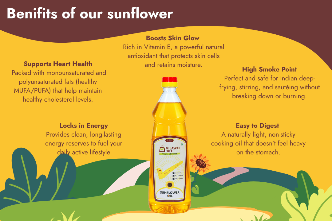 Benefits of Milawat Free Sunflower Oil