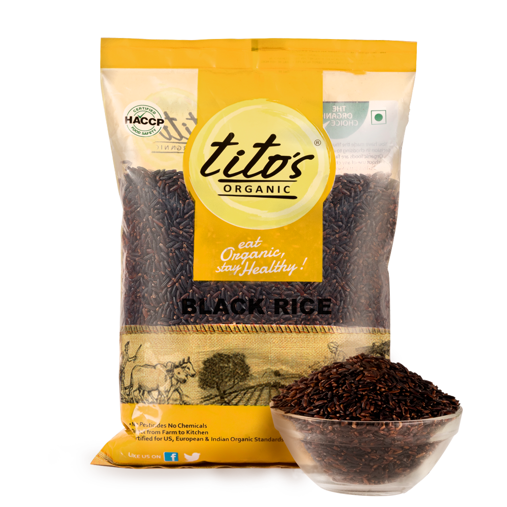 Buy Tito's Organic Black Rice 1kg Online India