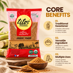 Tito’s Organic Jaggery Powder highlighting its traditional sweetening uses, versatility, and convenience in recipes