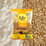 Titos Organic Khapli Wheat grains and wheat flour organic product