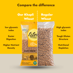 Titos Organic Khapli Wheat vs regular wheat comparison