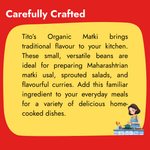 Tito’s Organic Matki for preparing Matki Usal, sprouted salads and flavourful homemade curries