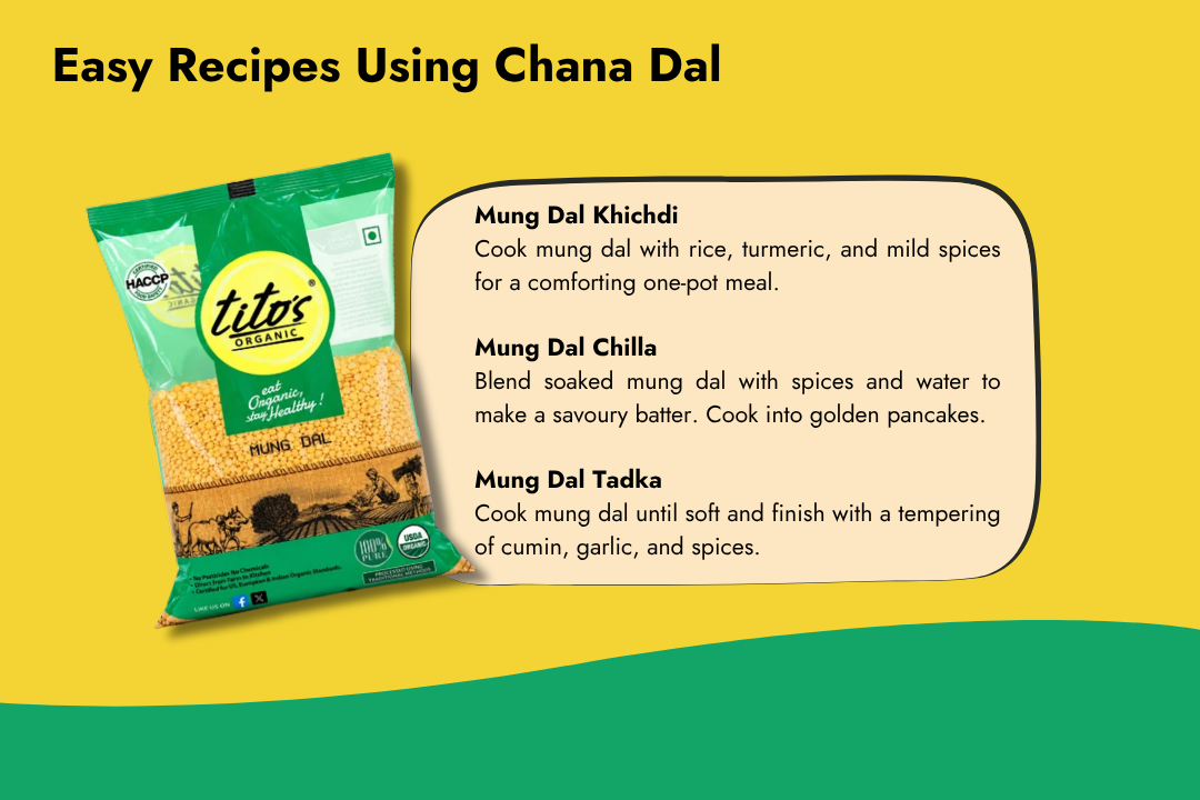 Easy mung dal recipes featuring mung dal khichdi, mung dal chilla and mung dal tadka for everyday meals